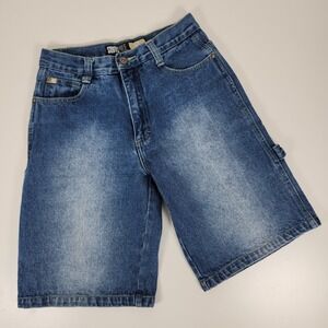 Southpole Authentic Collection Youth 14 Carpenter Shorts Blue Baggy Distressed‎